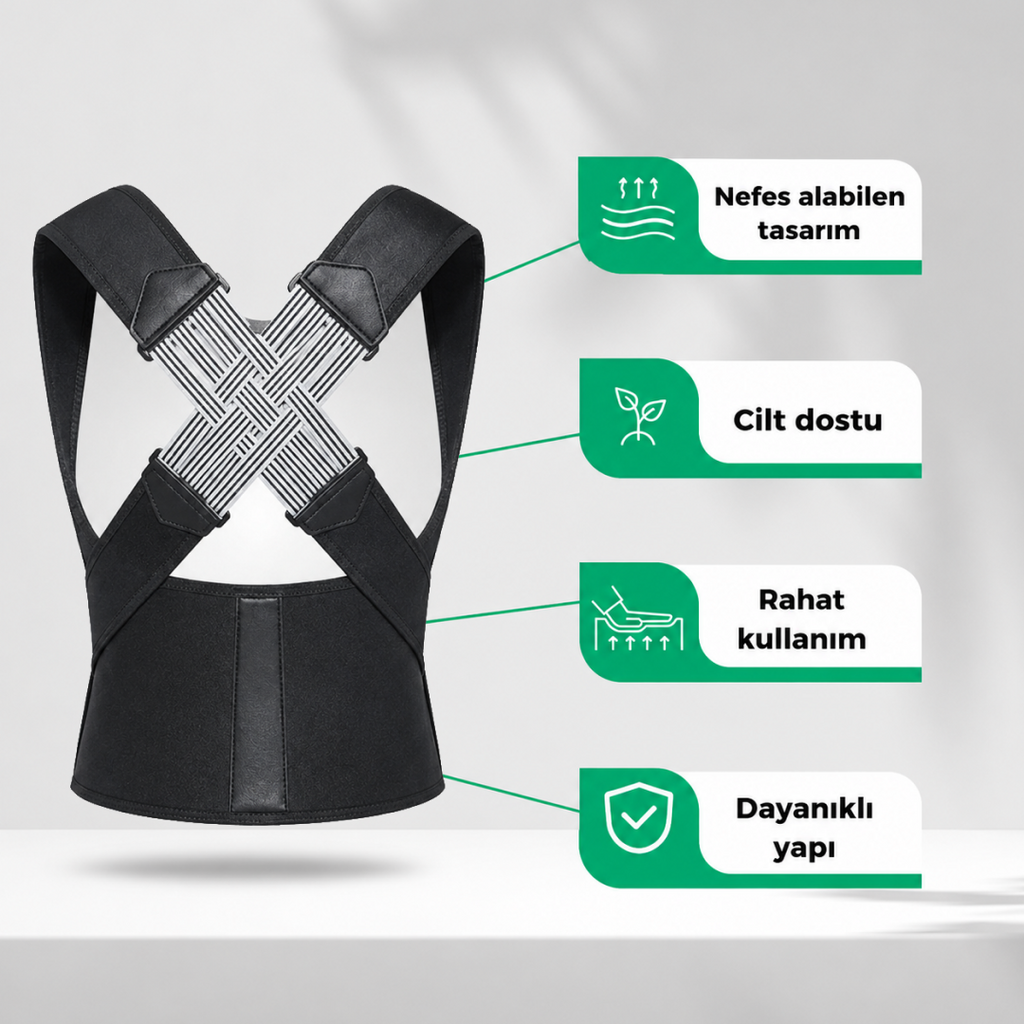 Ayarlanabilir Dik Duruş Korsesi