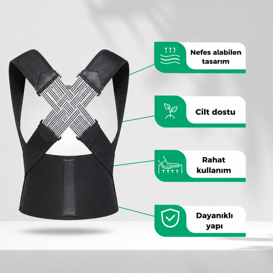 Ayarlanabilir Dik Duruş Korsesi